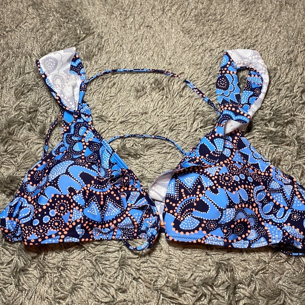 Aerie Ruffle bikini top XL